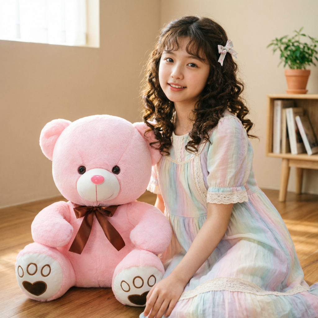 Bow-Knot Teddy Bear Plush