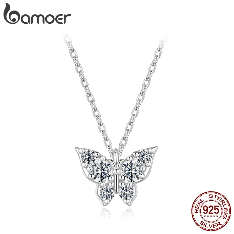 Moissanite Butterfly Necklace