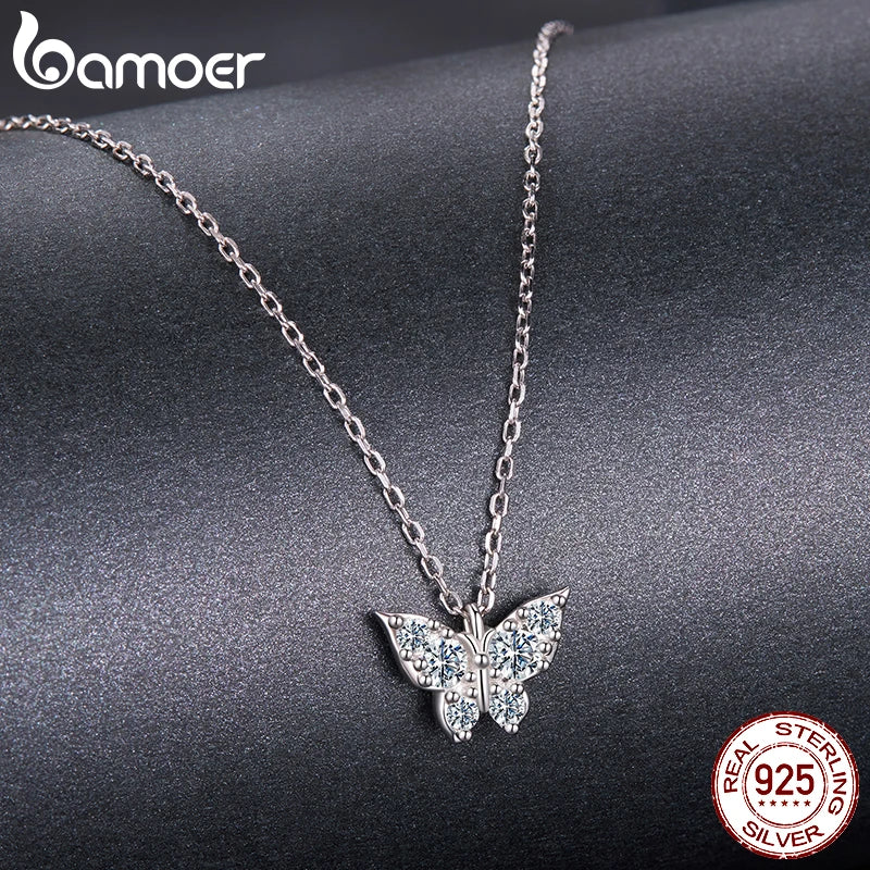 Moissanite Butterfly Necklace