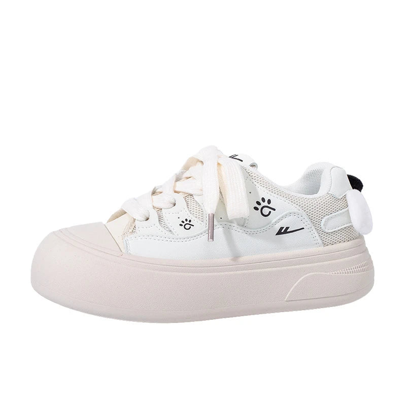 Kawaii Paw Print Platform Sneakers