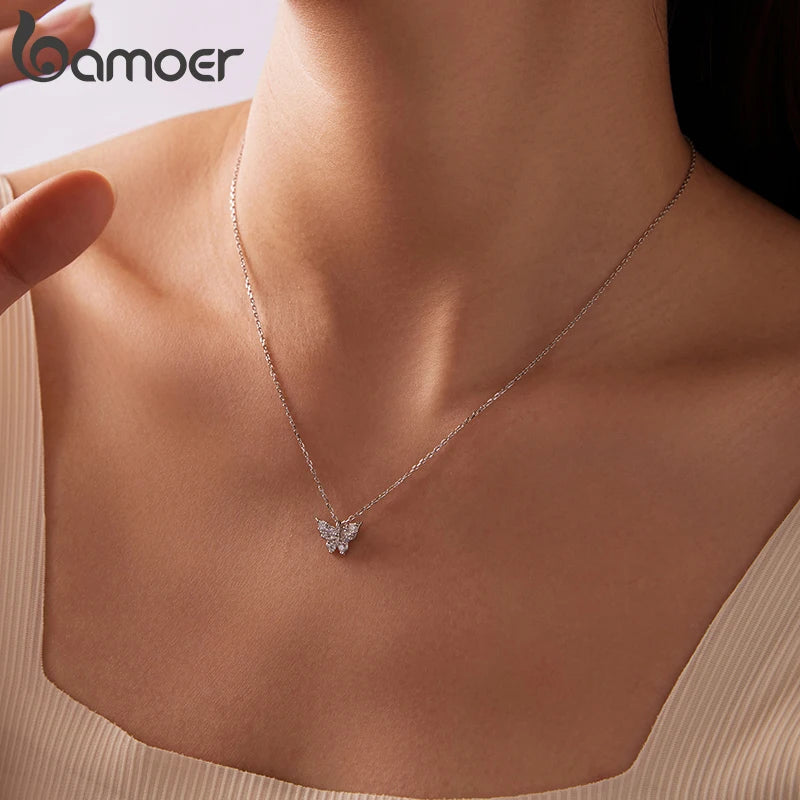 Moissanite Butterfly Necklace