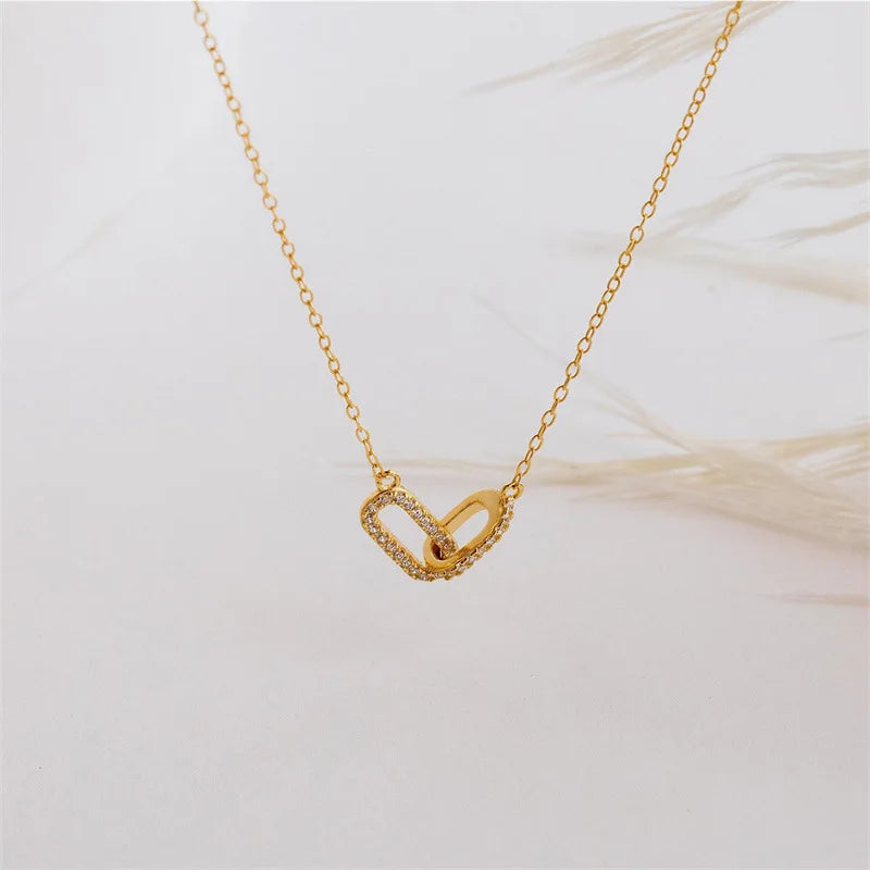 Interlocking Paperclip Necklace