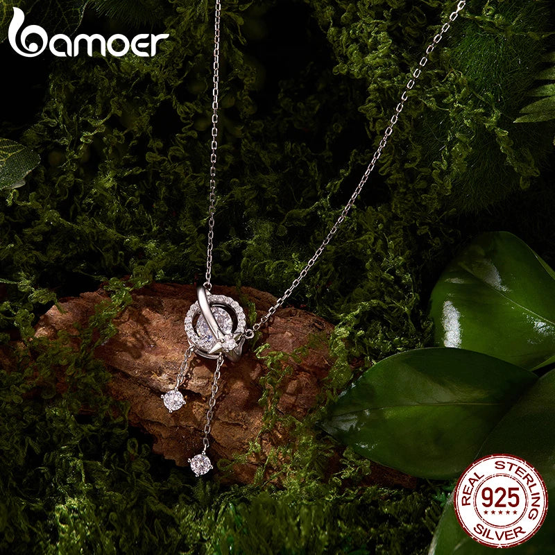 Celestial Orbit Moissanite Necklace