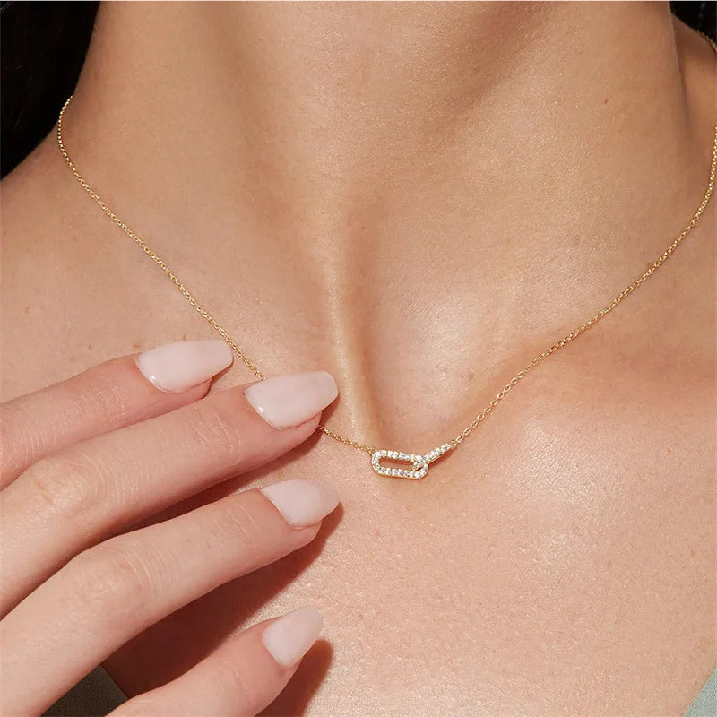Interlocking Paperclip Necklace