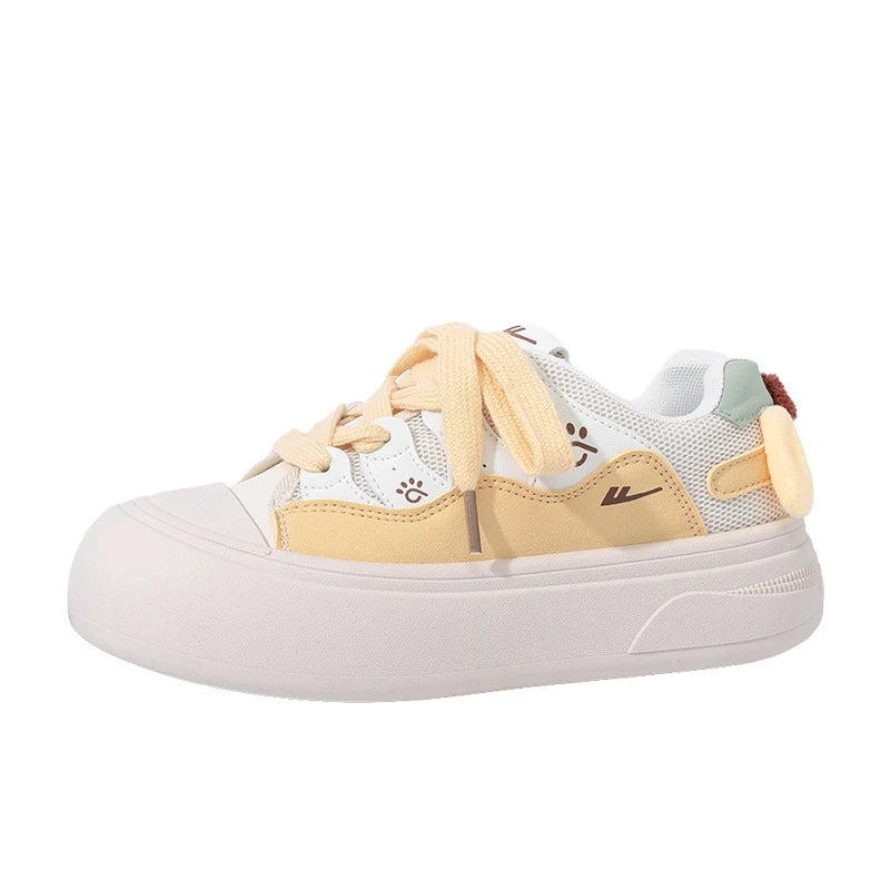 Kawaii Paw Print Platform Sneakers