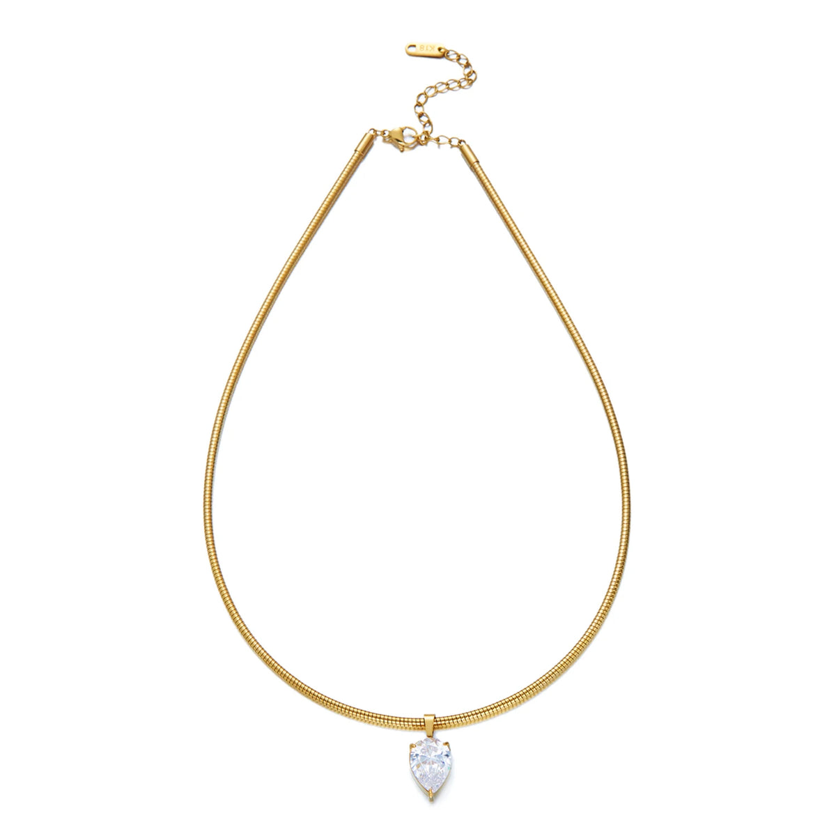 Solitaire Snake Chain Choker