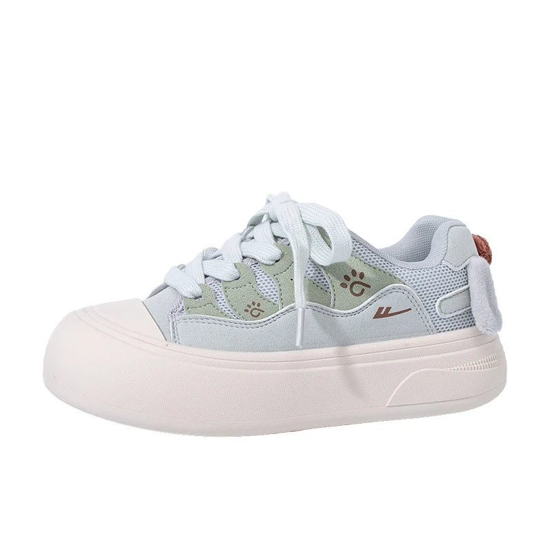 Kawaii Paw Print Platform Sneakers