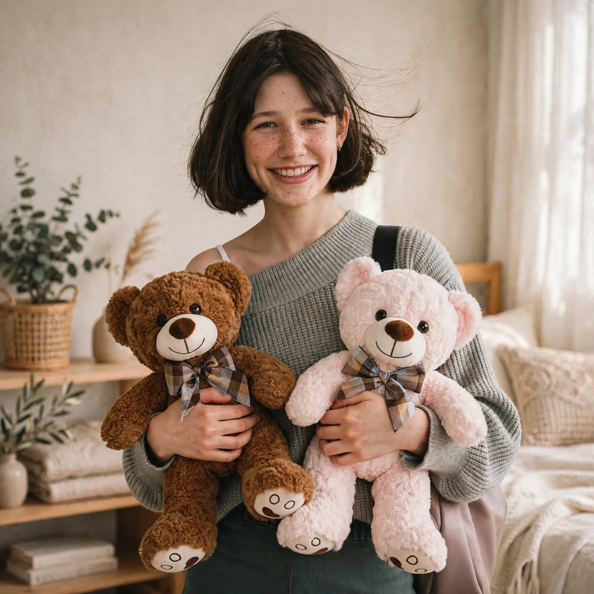 Classic Bow Tie Teddy Bear Plush Toy