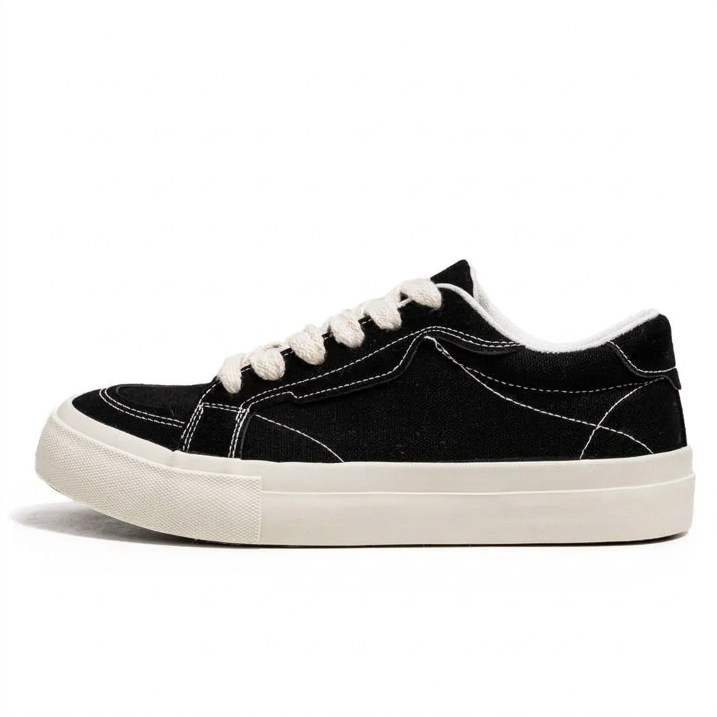 Black sneaker side view