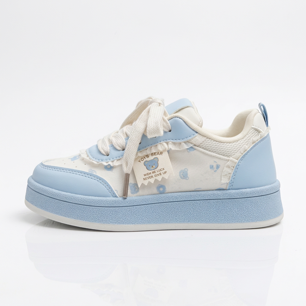Blue bear sneaker product shot
