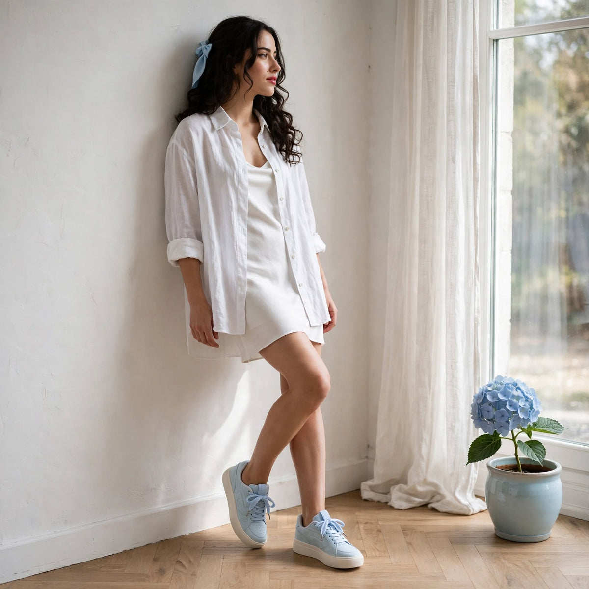 Floral Platform Sneakers