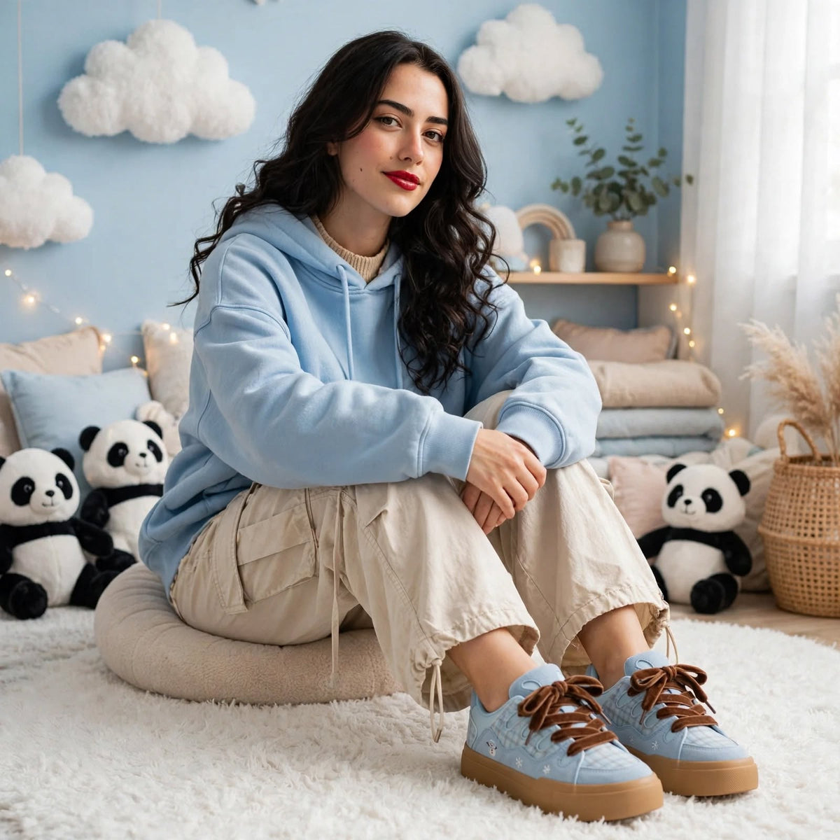 Kawaii Platform Lace-Up Sneakers