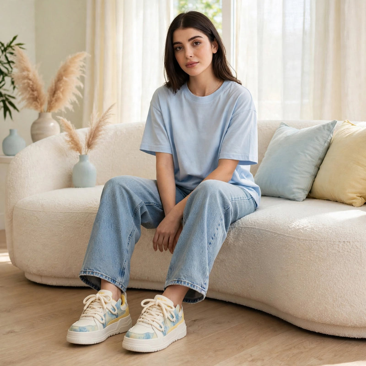 Pastel Chunky Platform Sneakers