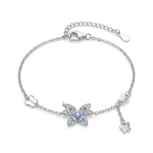 Clean butterfly bracelet display