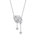 Clean celestial orbit necklace display