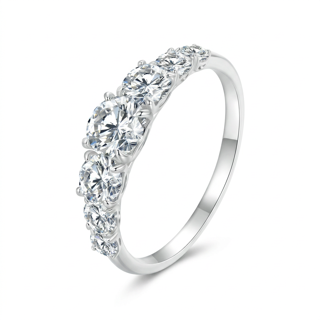 Clean silver ring display