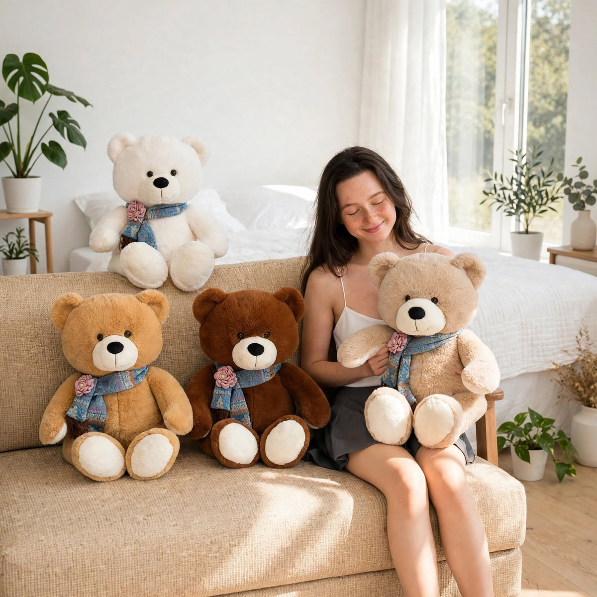 Classic Bow Tie Teddy Bear Plush Toy