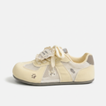Cream yellow shoe side view
