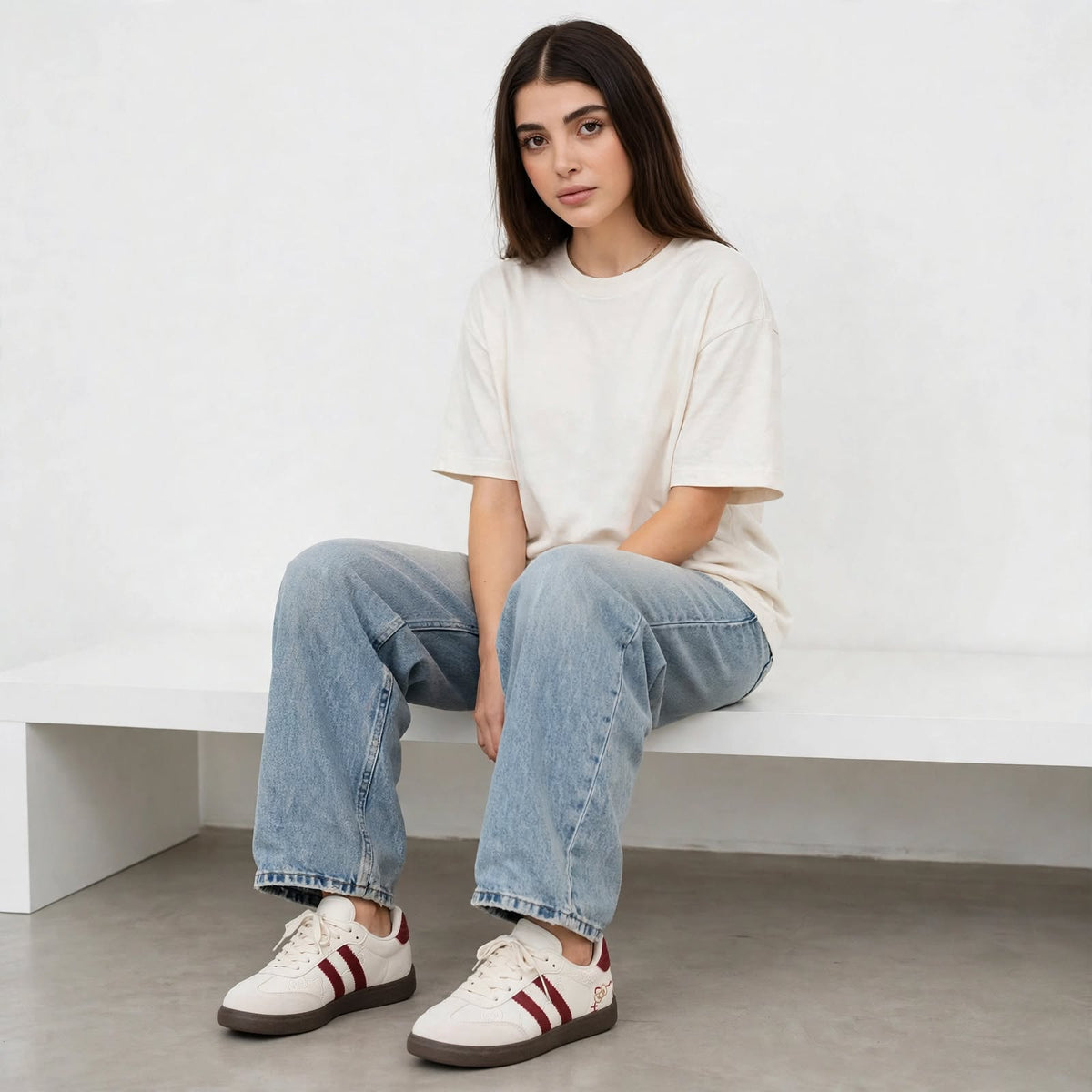Kawaii Kitty Low-Top Sneakers