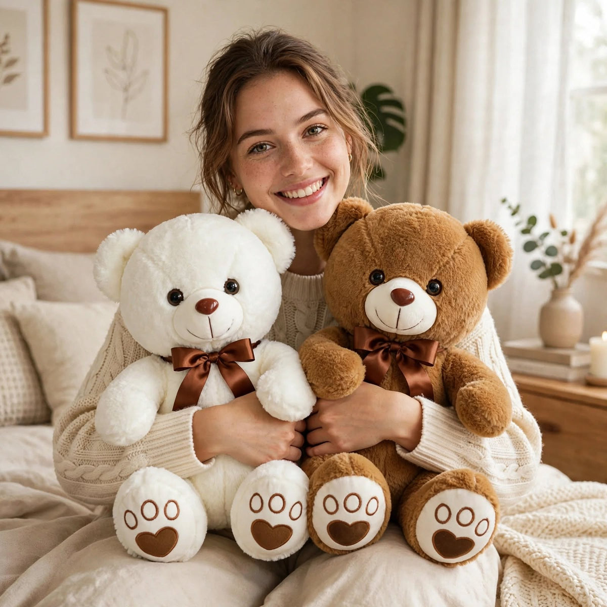 Bow-Knot Teddy Bear Plush