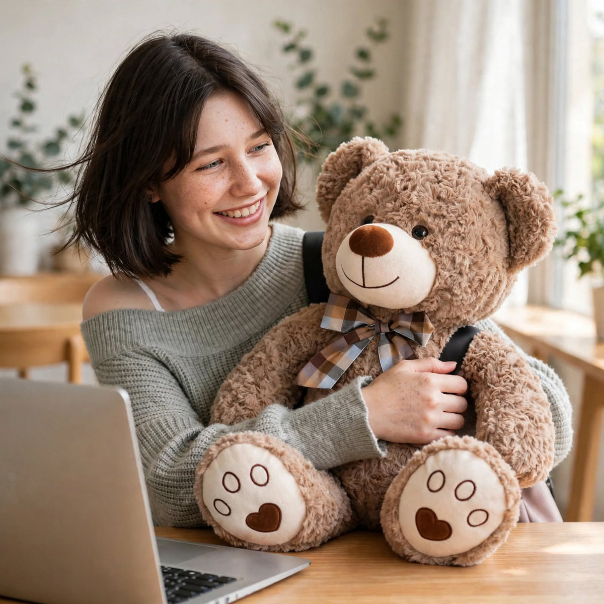 Classic Bow Tie Teddy Bear Plush Toy
