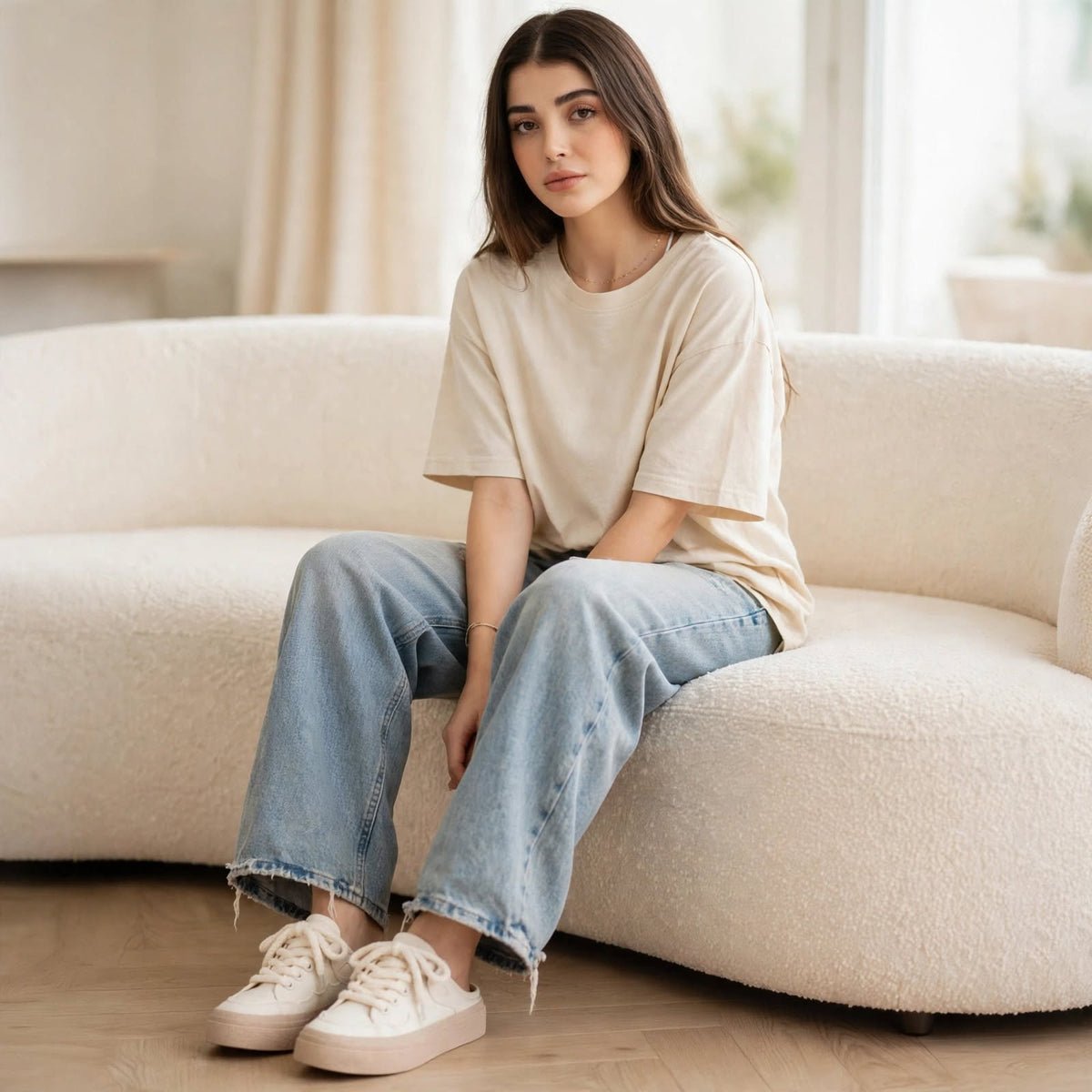 Canvas Chunky Sneakers