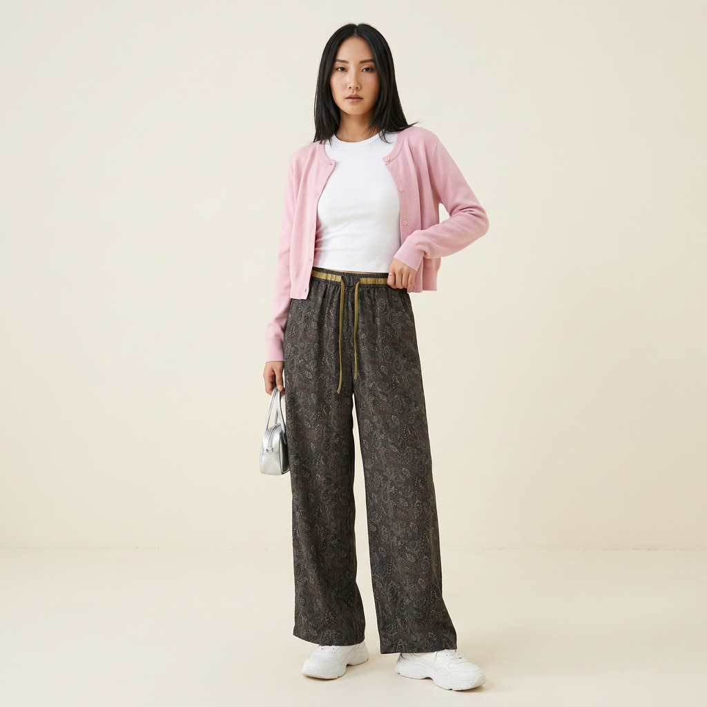 Paisley Daydream Pants - Square Studio Model