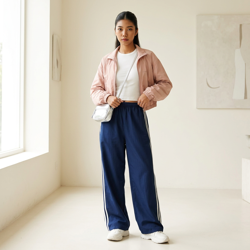 Off-Duty Stripe Pants - Studio Model
