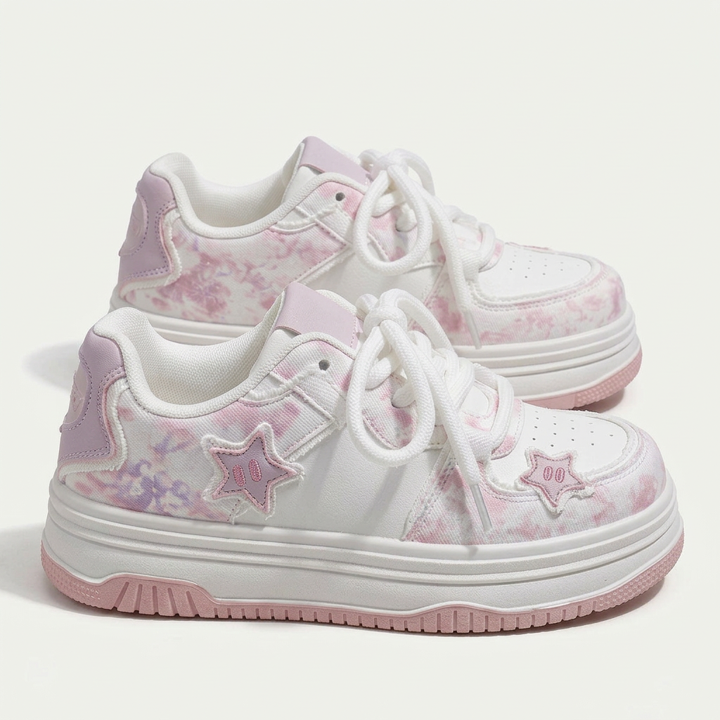 Dreamy Stars Chunky Sneakers - Pink