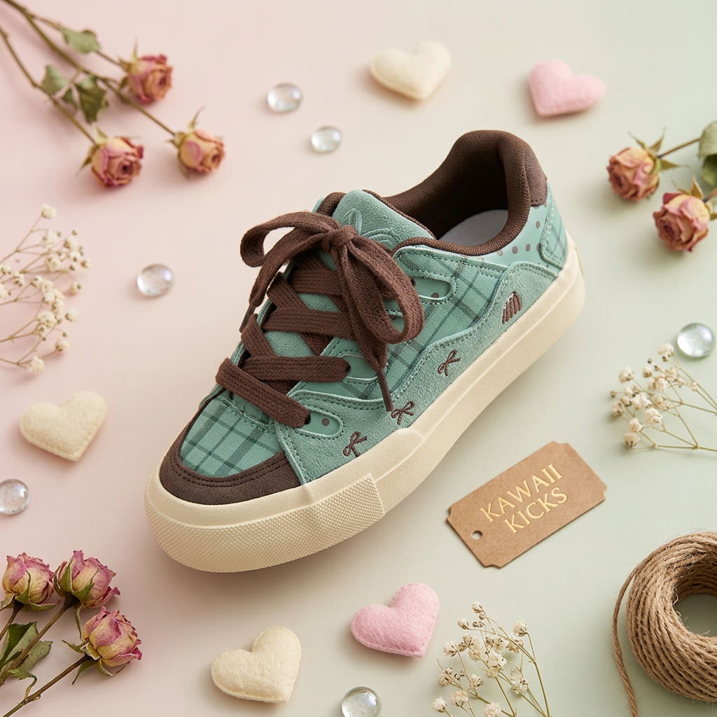 Mint green kawaii sneaker - editorial batch 1