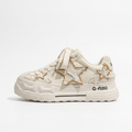 Ivory star sneaker side view