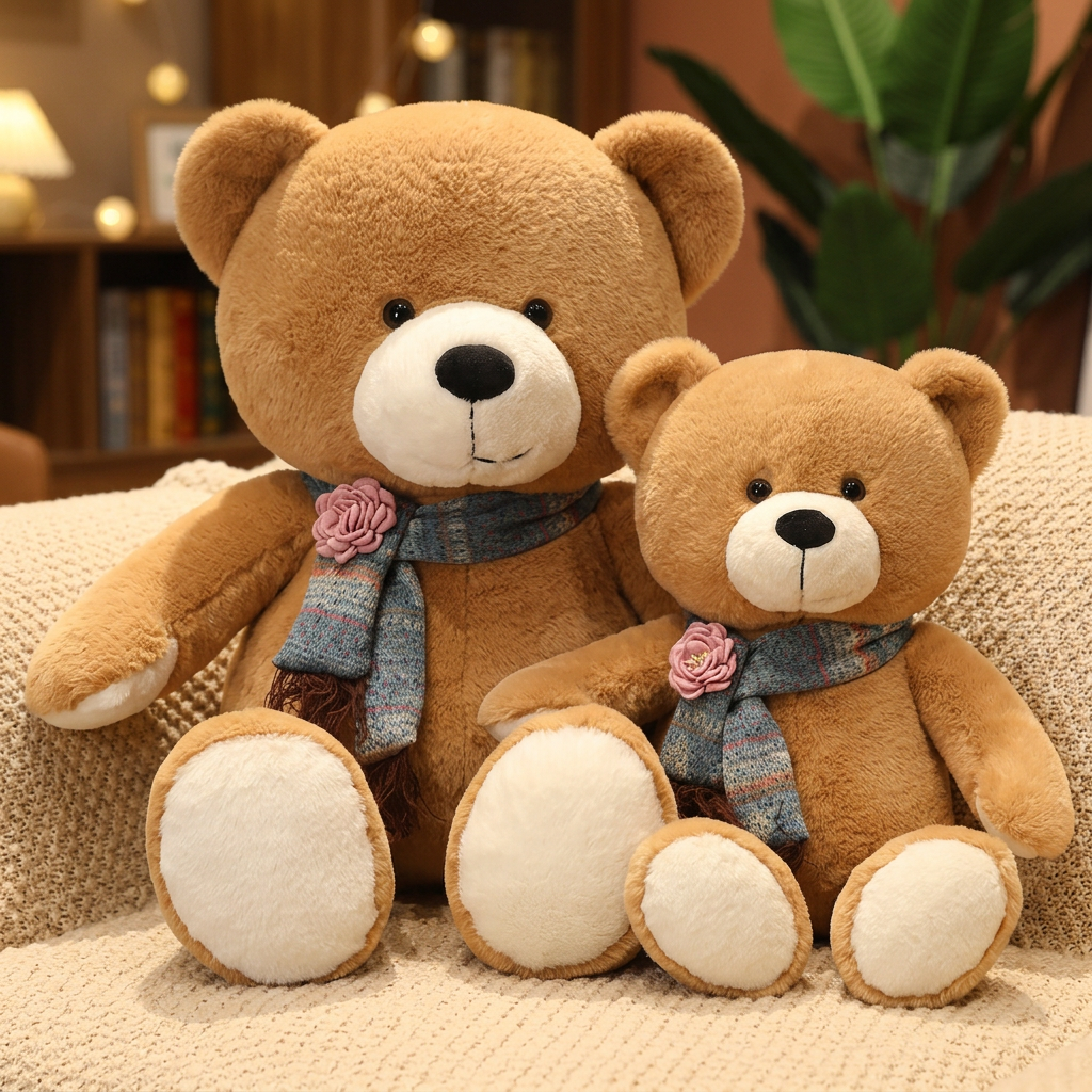 Light Brown Scarf Teddy