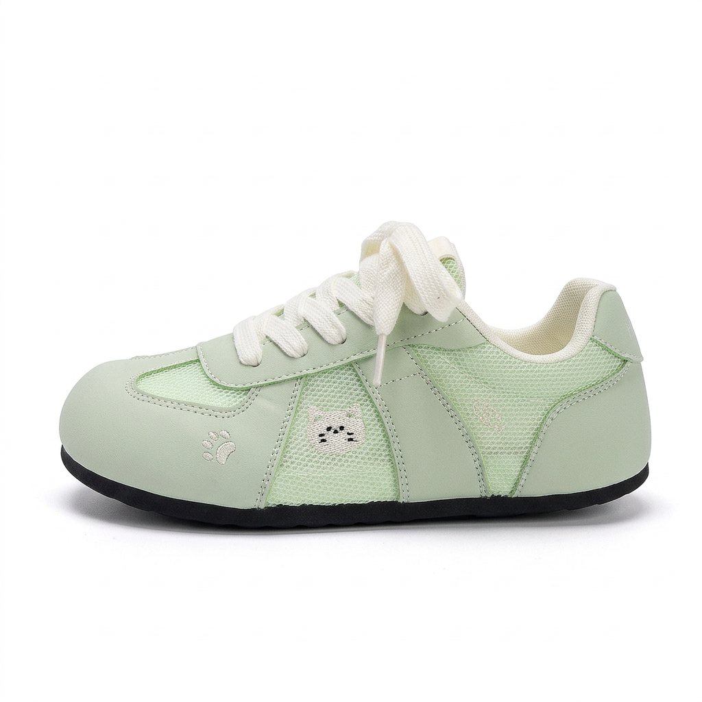 Mint cat sneaker side view