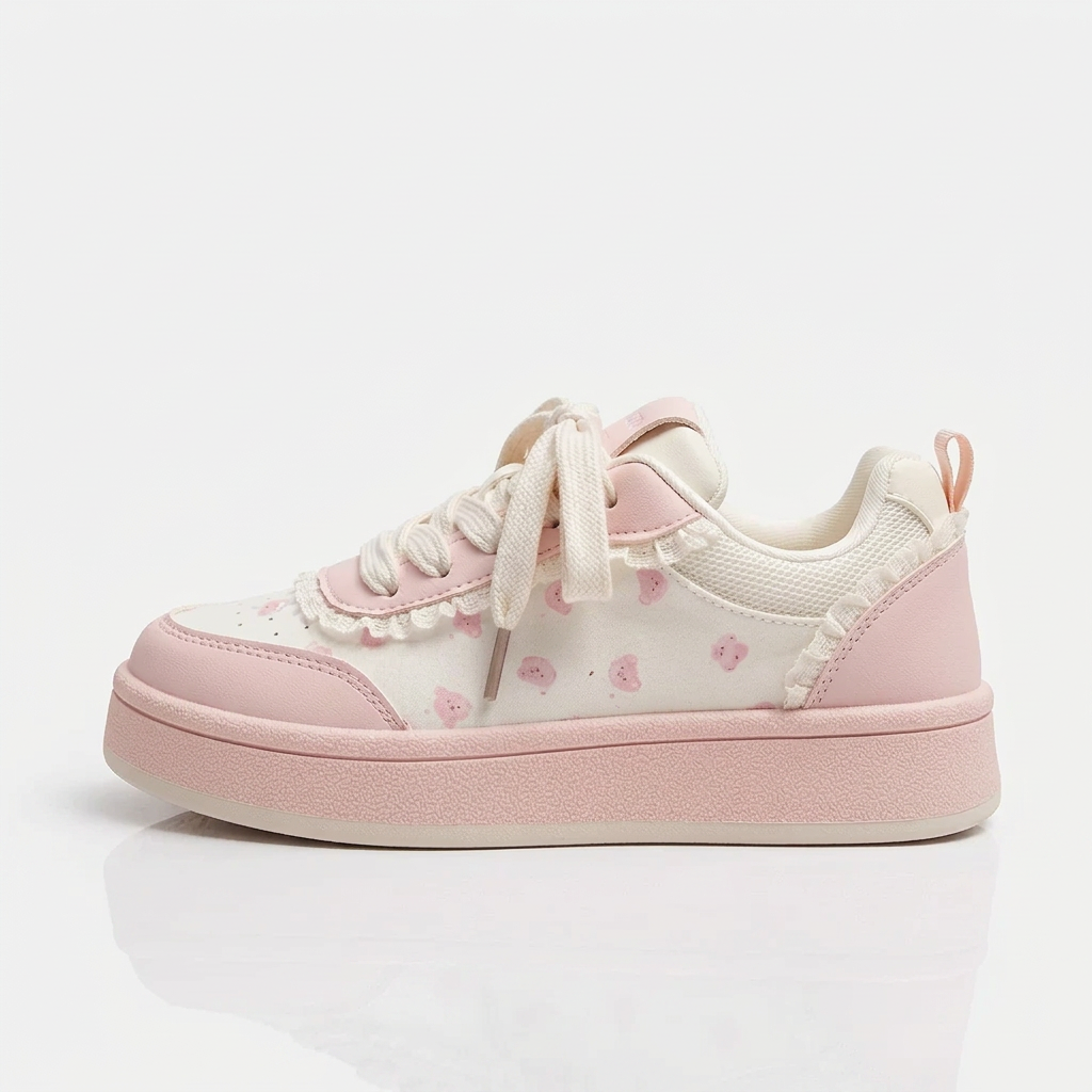 Pink bear sneaker product shot