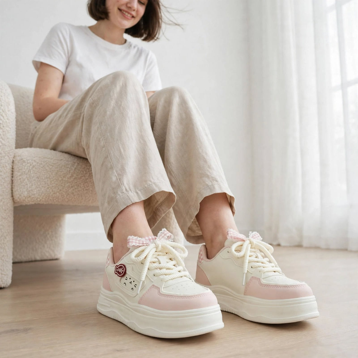 Kawaii Character Platform Sneakers