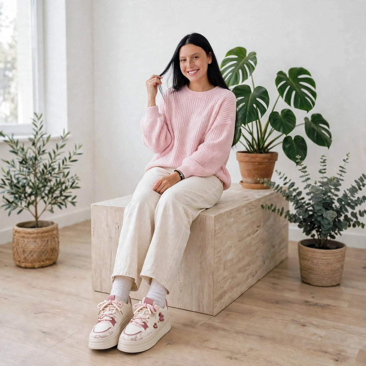 Heartbeat Teddy Sneakers