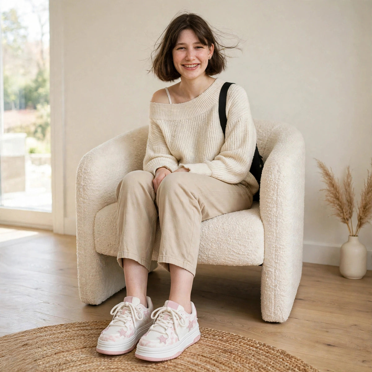 Star Embroidered Platform Sneakers
