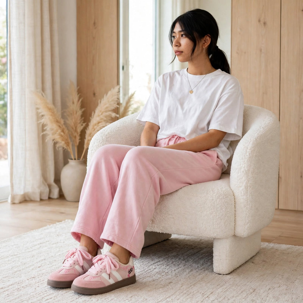 Kawaii Kitty Low-Top Sneakers