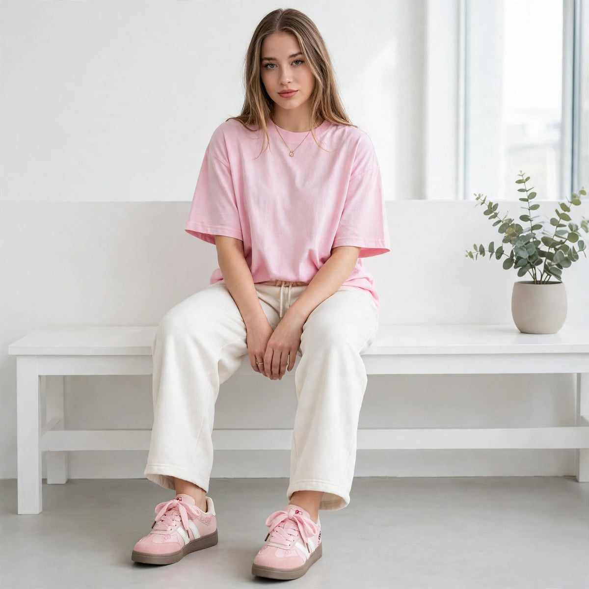 Kawaii Kitty Low-Top Sneakers