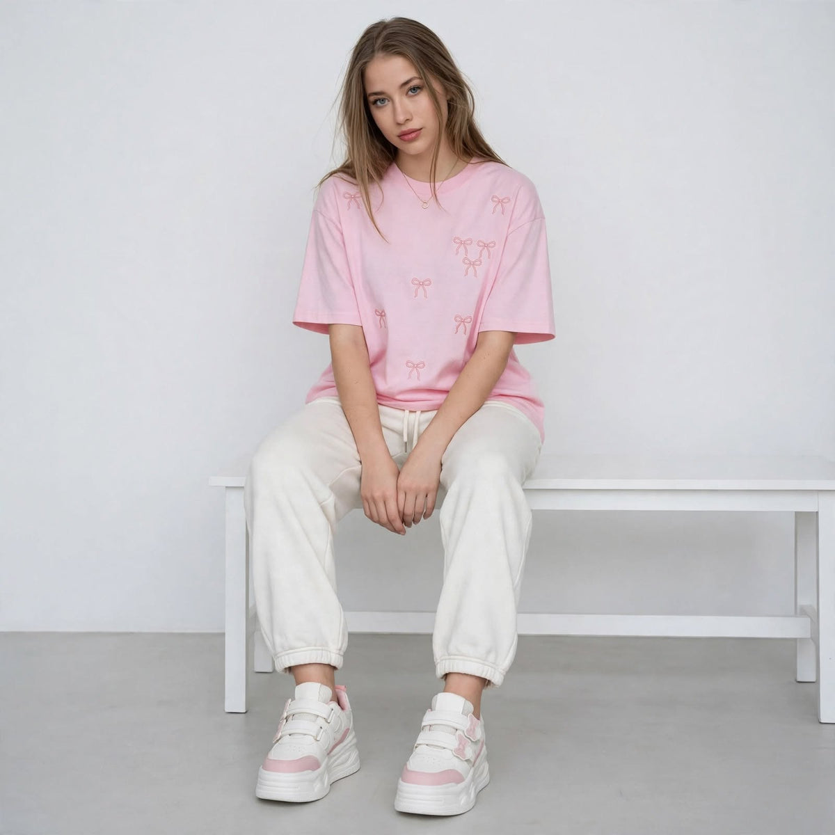 Kawaii Bow Platform Sneakers