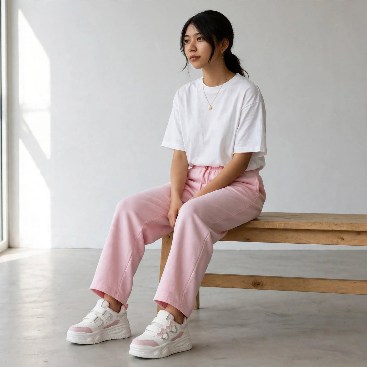 Kawaii Bow Platform Sneakers