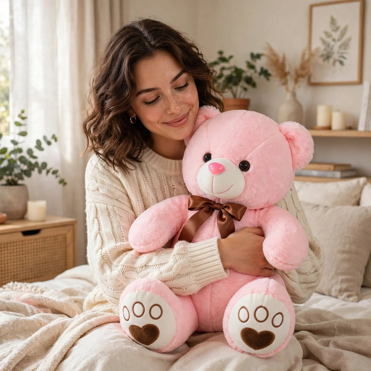 Bow-Knot Teddy Bear Plush
