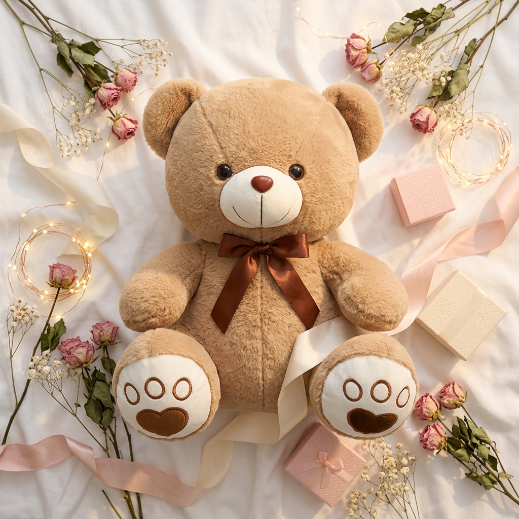 Teddy Bear Flat Lay Lifestyle