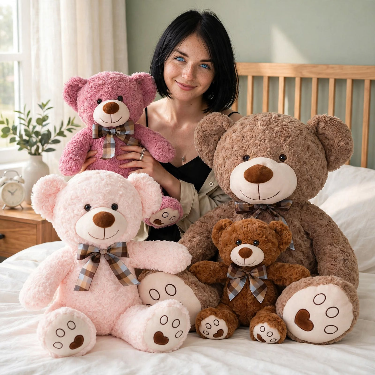 Classic Bow Tie Teddy Bear Plush Toy