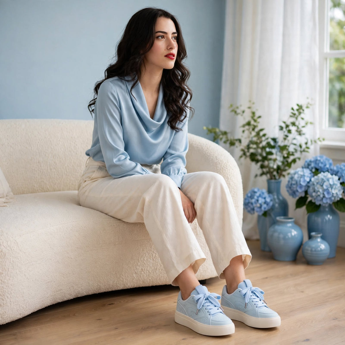 Floral Platform Sneakers