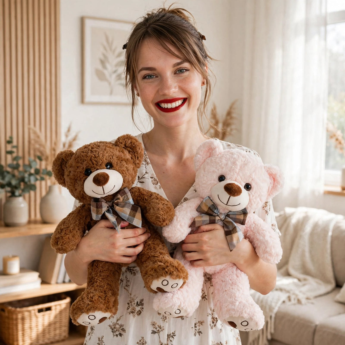 Classic Bow Tie Teddy Bear Plush Toy