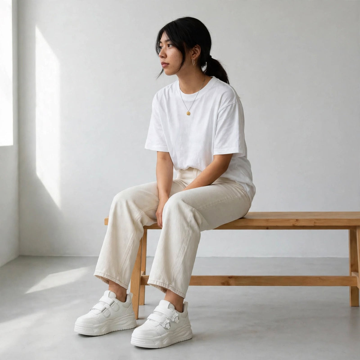 Kawaii Bow Platform Sneakers
