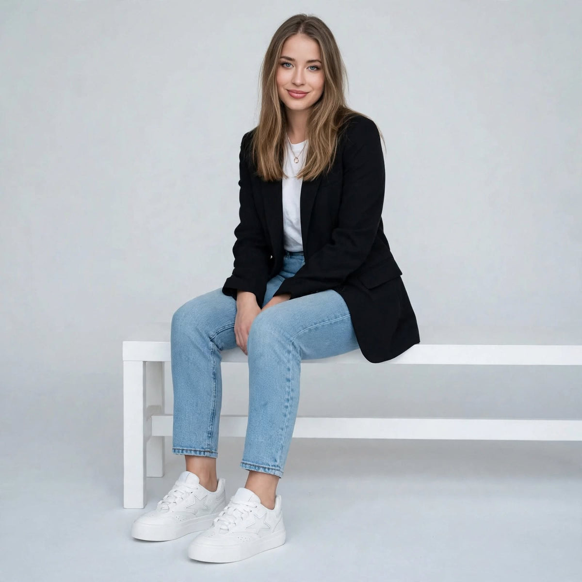 Star Detail Retro Platform Sneakers