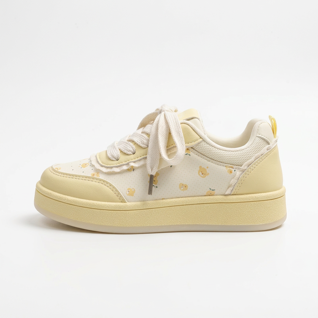 Yellow bear sneaker product shot